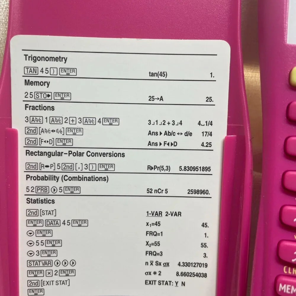 MIS7006- Pink TI‑30XIIS Scientific Calculator Texas Instrument